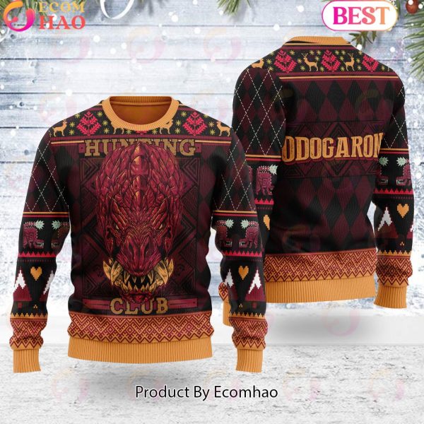 Odogaron Monster Hunter Video Game Unisex Ugly Christmas Sweater For Men and Women
