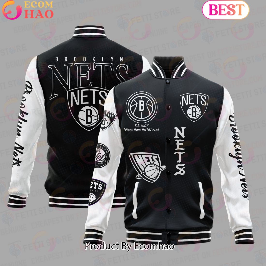 NBA Brooklyn Nets National Basketball Association Varsity Jacket