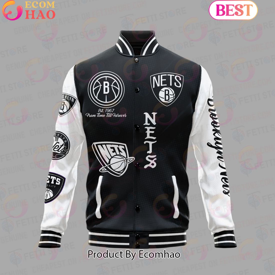 NBA Brooklyn Nets National Basketball Association Varsity Jacket