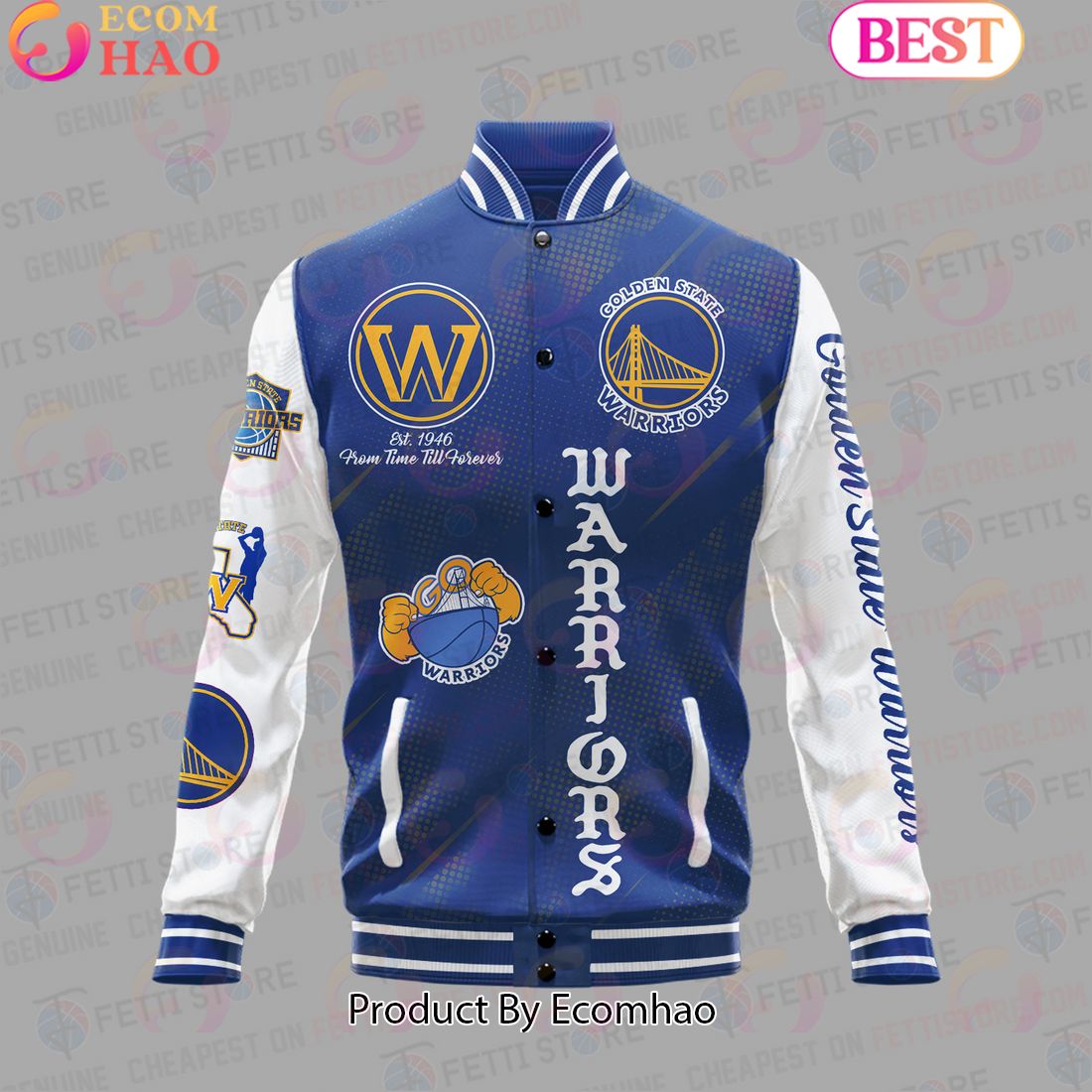 NBA Golden State Warriors National Basketball Association Varsity Jacket