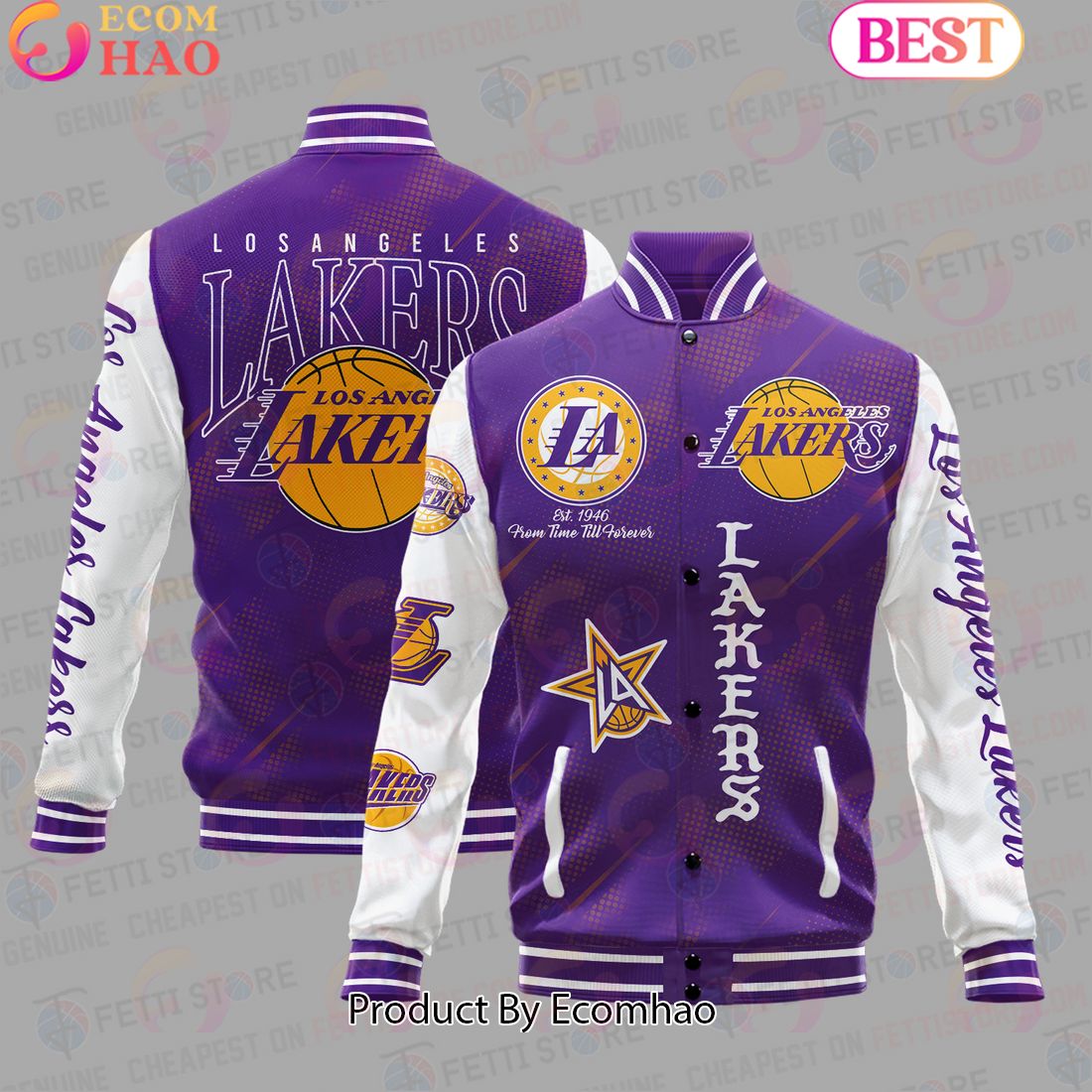 NBA Los Angeles Lakers National Basketball Association Varsity Jacket