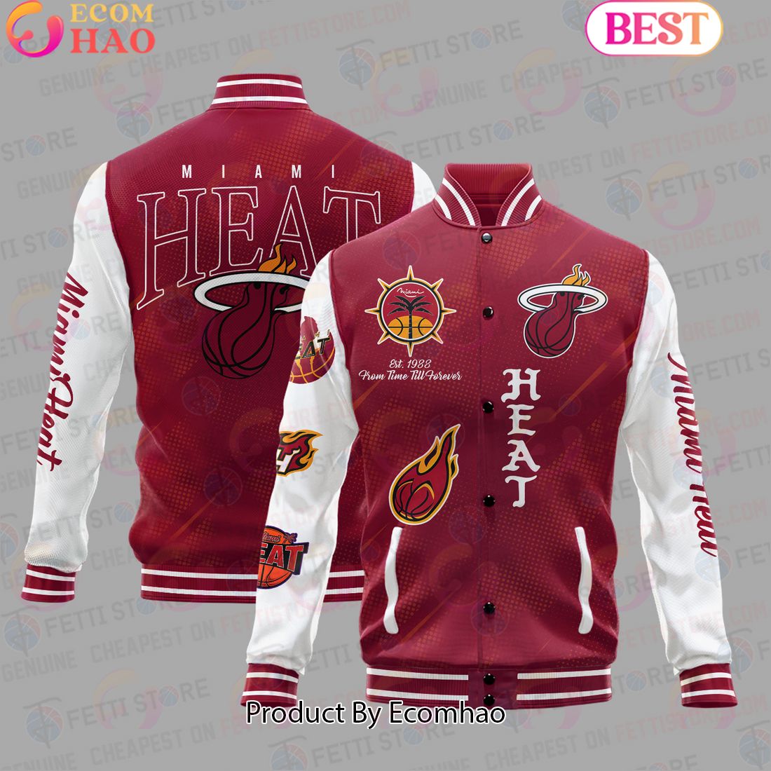 NBA Miami Heat National Basketball Association Varsity Jacket