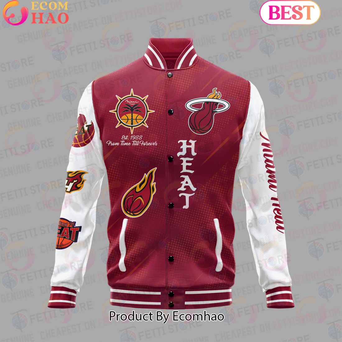 NBA Miami Heat National Basketball Association Varsity Jacket