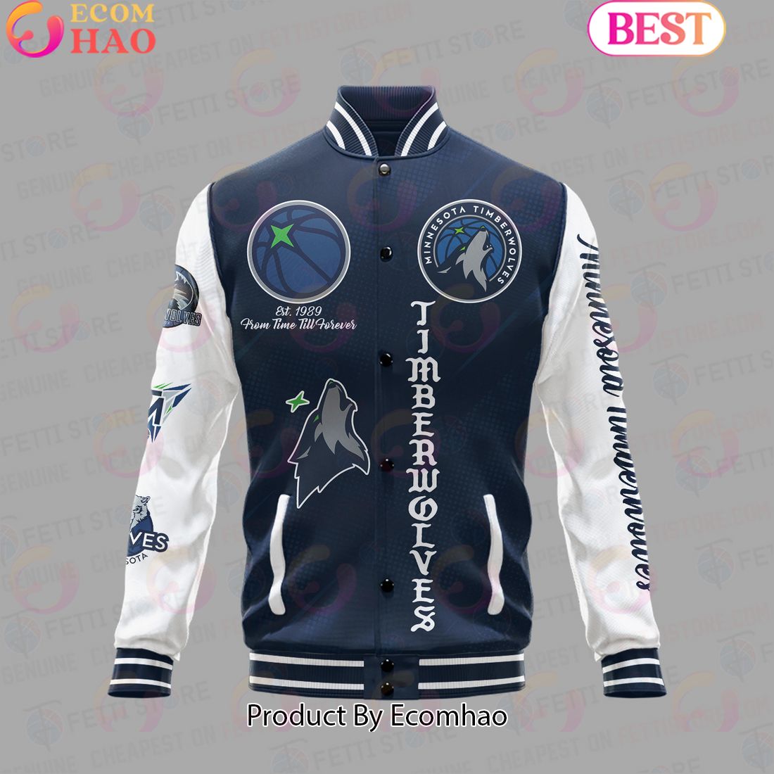 NBA Minnesota Timberwolves National Basketball Association Varsity Jacket