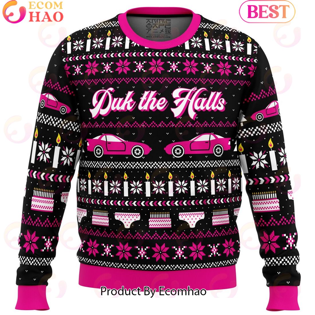 Duk the Halls Sixteen Candles Ugly Christmas Sweater