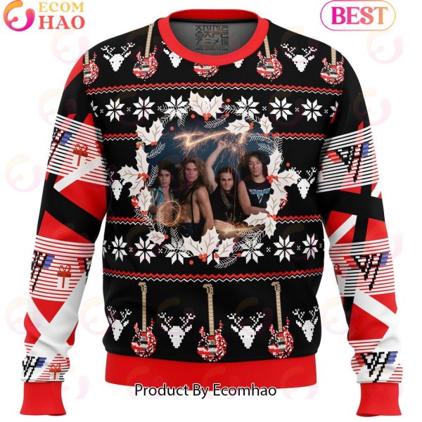 Eddie Van Halen Ugly Christmas Sweater
