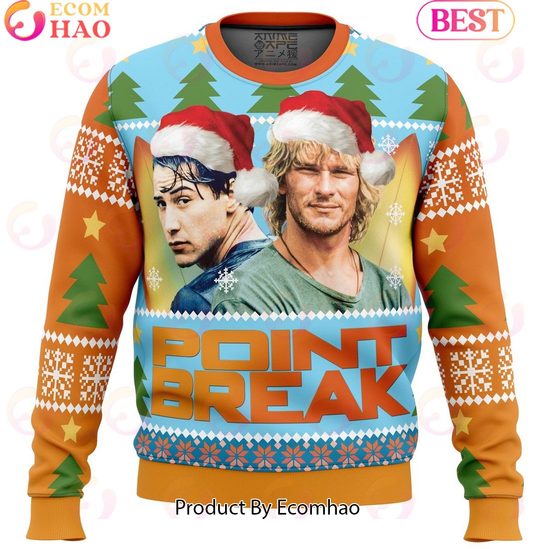 Point Break Ugly Christmas Sweater