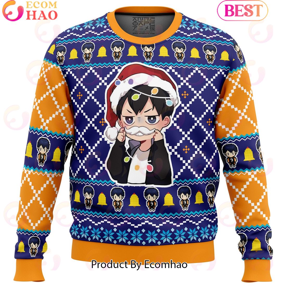 Santa Tobio Haikyuu Ugly Christmas Sweater