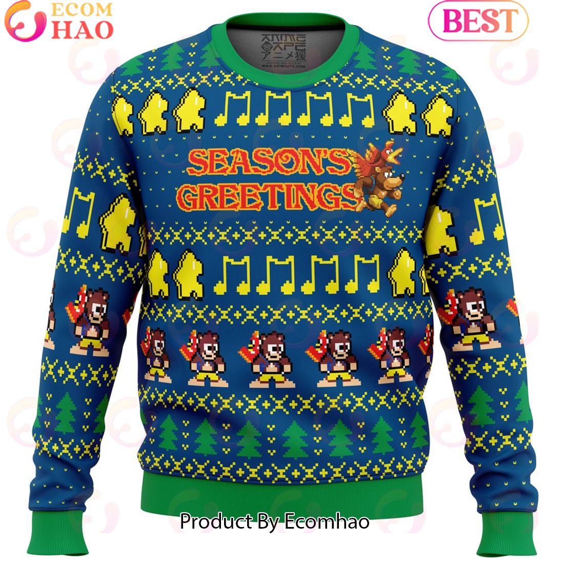 Season’s Greetings Banjo-Kazooie Ugly Christmas Sweater