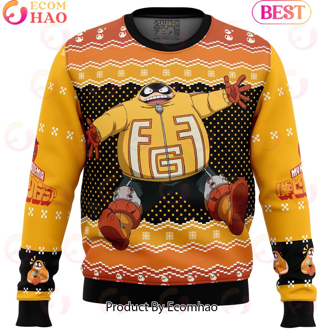 Taishiro Toyomitsu My Hero Academia Ugly Christmas Sweater