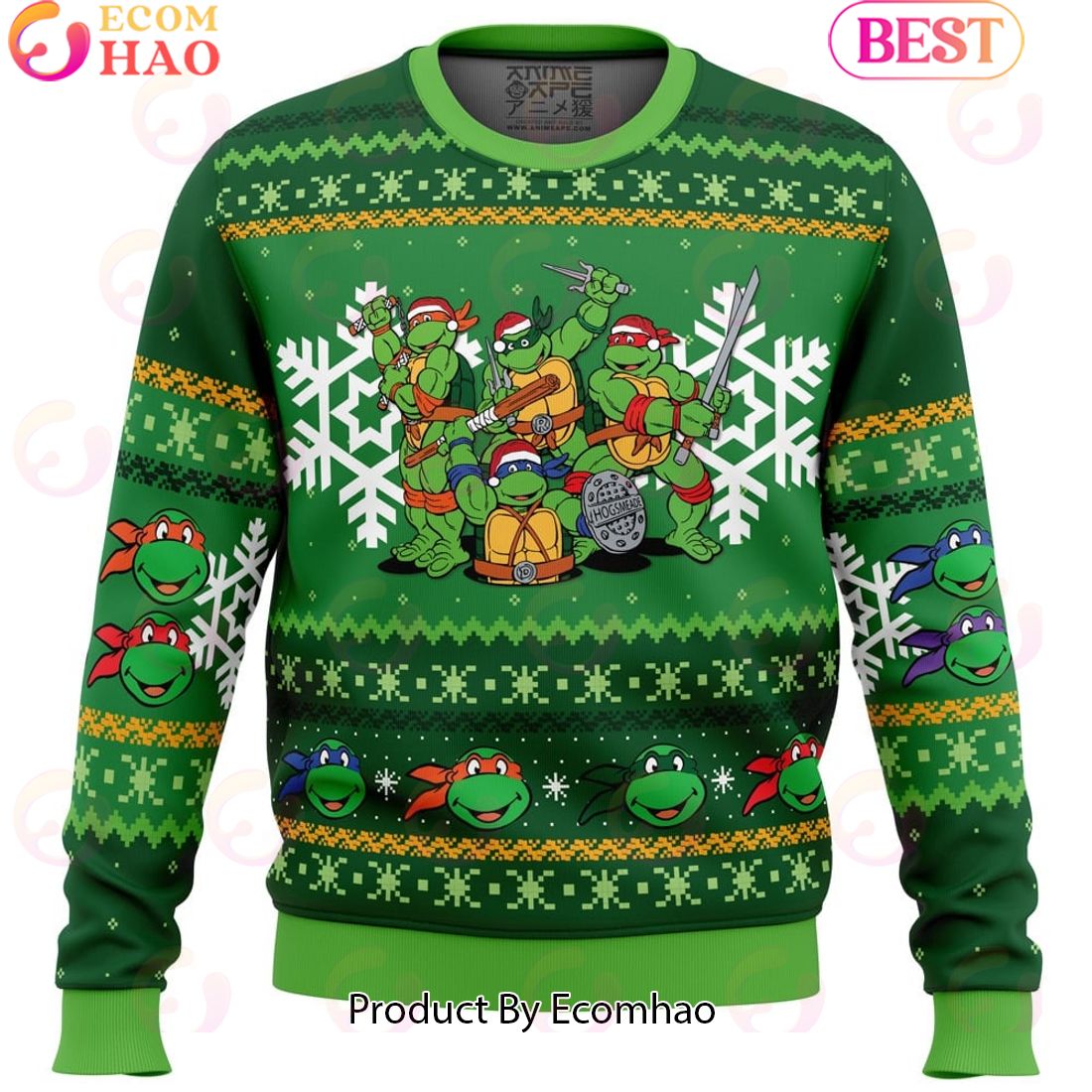 Teenage Mutant Ninja Turtles Christmas Ugly Christmas Sweater