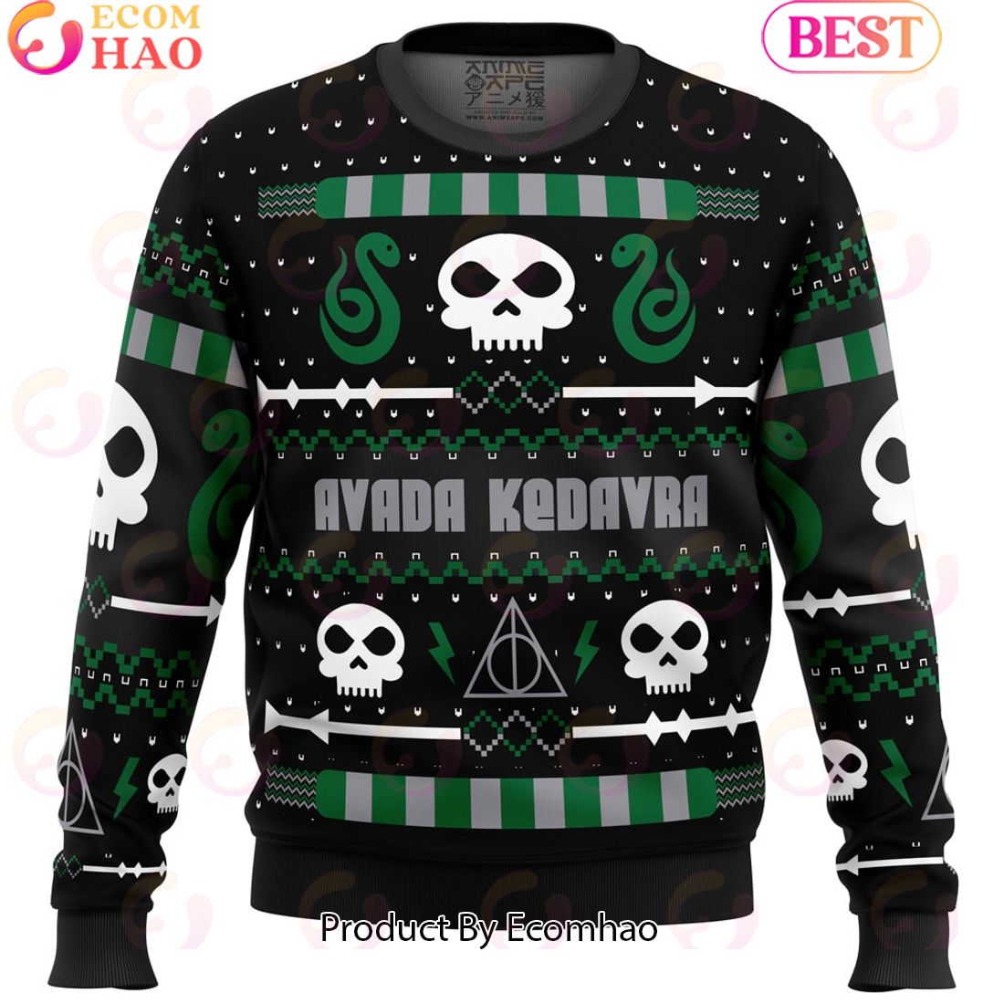 The Dark Sweater Harry Potter Ugly Christmas Sweater