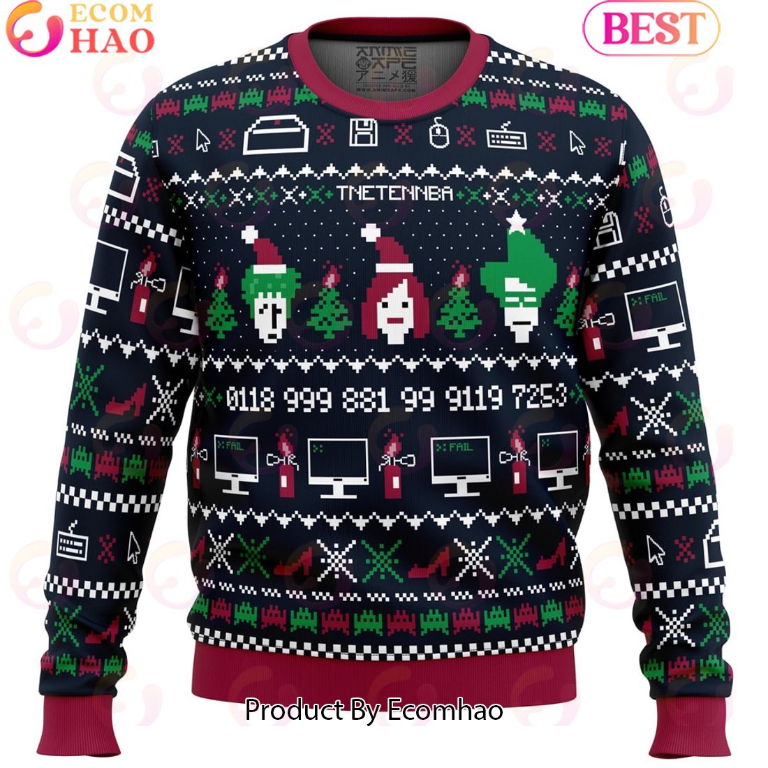 The X-Mas Crowd IT Crowd Ugly Christmas Sweater