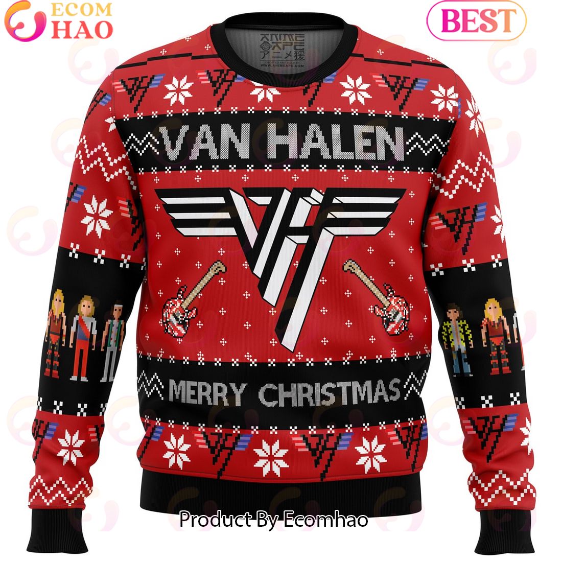 Van Halen Ugly Christmas Sweater