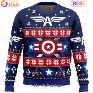 Winter Soldier Captain America Marvel Ugly Christmas Sweater
