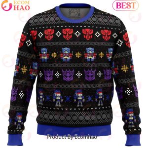 Xmas in Disguise Transformers Ugly Christmas Sweater