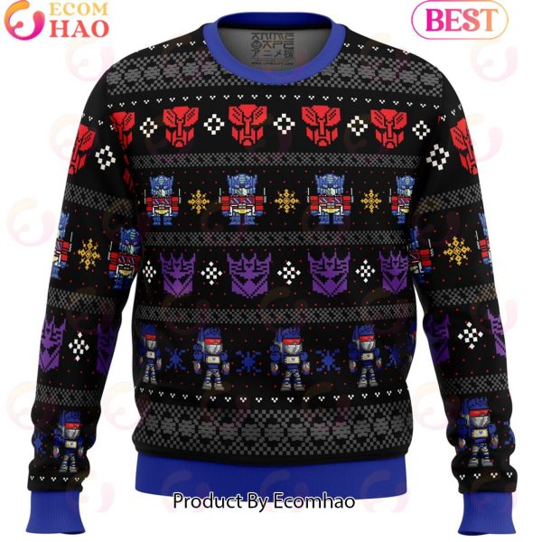 Xmas in Disguise Transformers Ugly Christmas Sweater