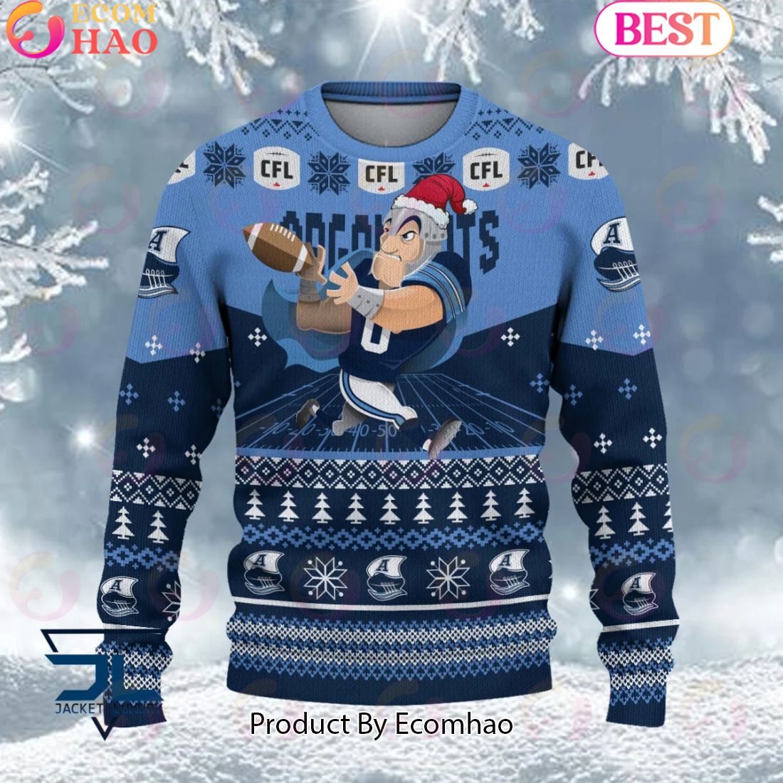 CFL Toronto Argonauts Special Mascot Design Ugly Sweater