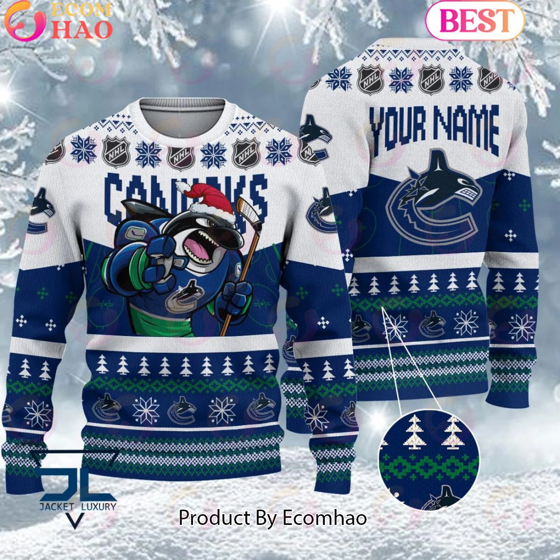 NHL Tampa Bay Lightning Angry Mascot Design Ugly Sweater