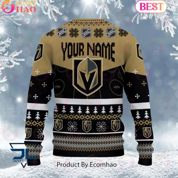 NHL Vegas Golden Knights Angry Mascot Design Ugly Sweater