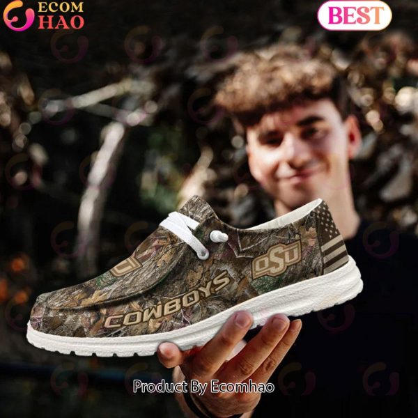 NCAA Oklahoma State Cowboys Camo Hunting Hey Dude Shoes Football