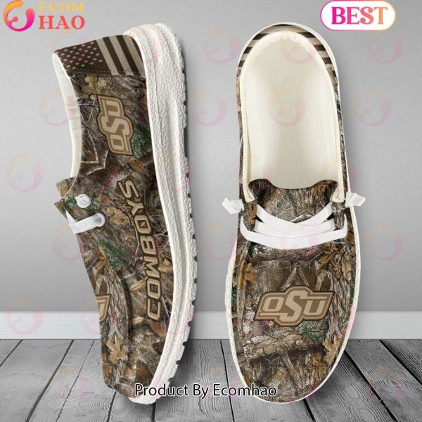 NCAA Oklahoma State Cowboys Camo Hunting Hey Dude Shoes Football