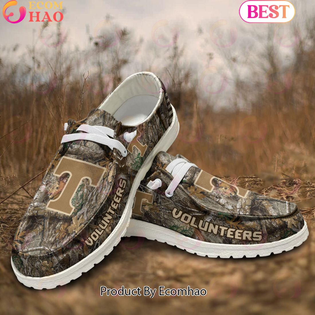 NCAA Tennessee Volunteers Camo Hunting Hey Dude Shoes Football