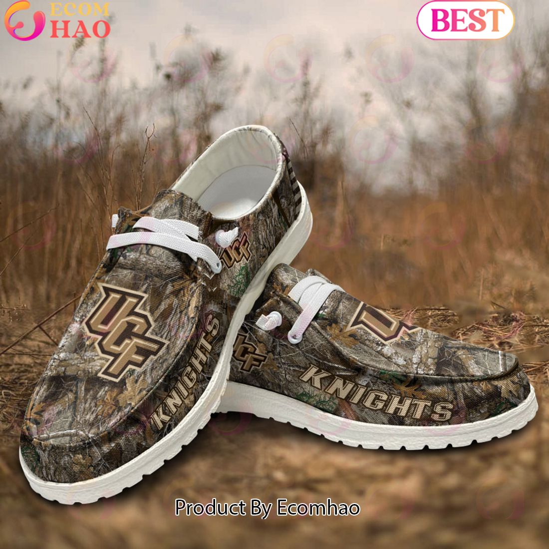 NCAA UCF Knights Camo Hunting Hey Dude Shoes Football