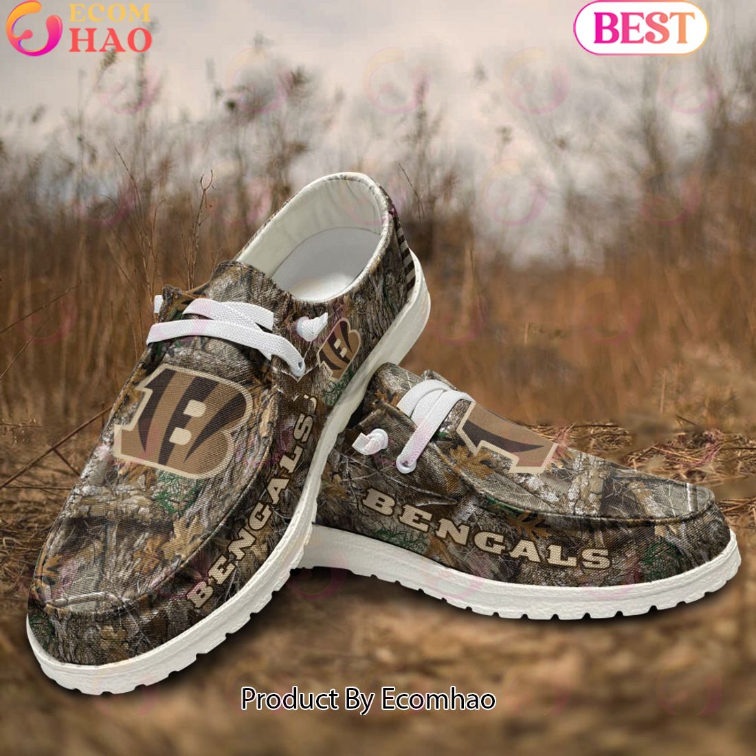 NFL Buffalo Bills Camo Hunting Hey Dude Shoes Football