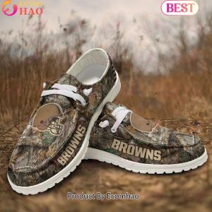 NFL Cleveland Browns Camo Hunting Hey Dude Shoes Football