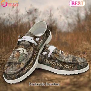 NFL Denver Broncos Camo Hunting Hey Dude Shoes Football NFL Denver Broncos Camo Hunting Hey Dude Shoes Football