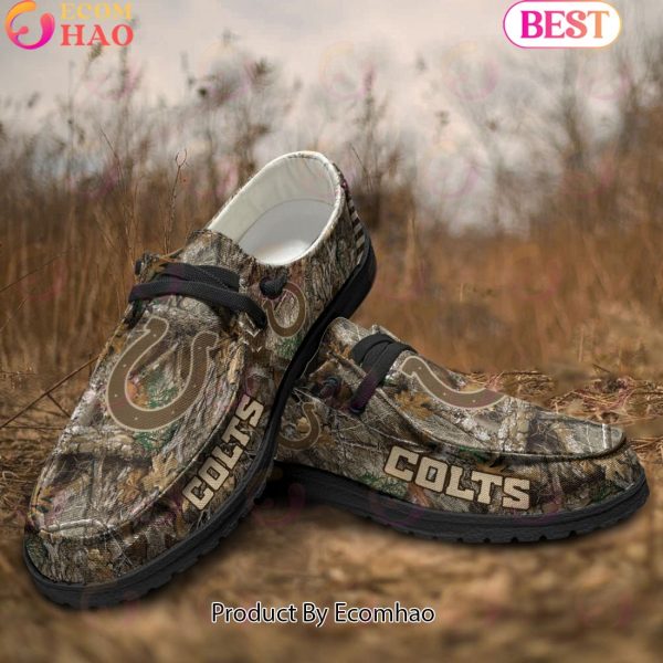 NFL Indianapolis Colts Camo Hunting Hey Dude Shoes Football