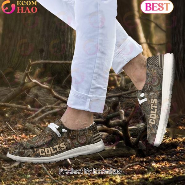 NFL Indianapolis Colts Camo Hunting Hey Dude Shoes Football