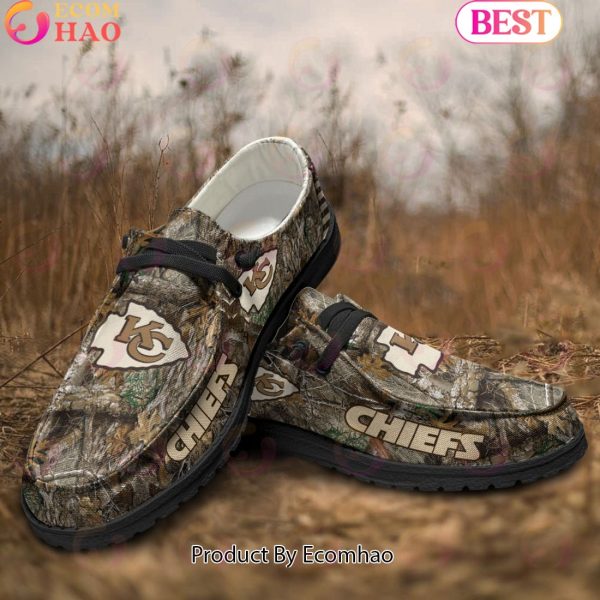 NFL Kansas City Chiefs Camo Hunting Hey Dude Shoes Football