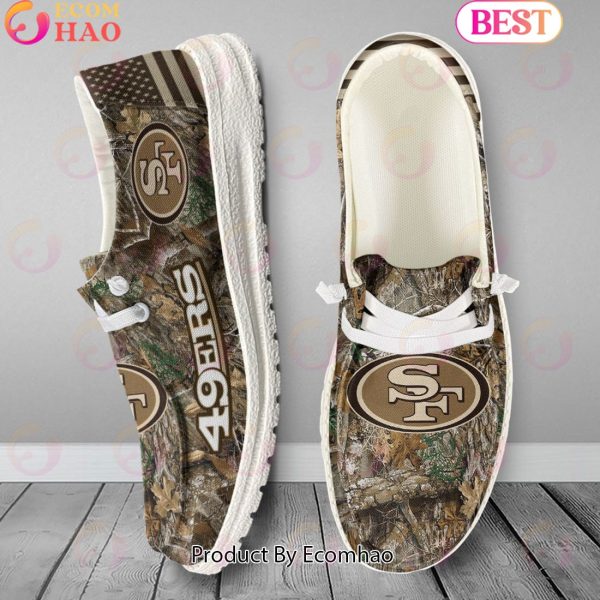 NFL San Francisco 49ers Camo Hunting Hey Dude Shoes Football