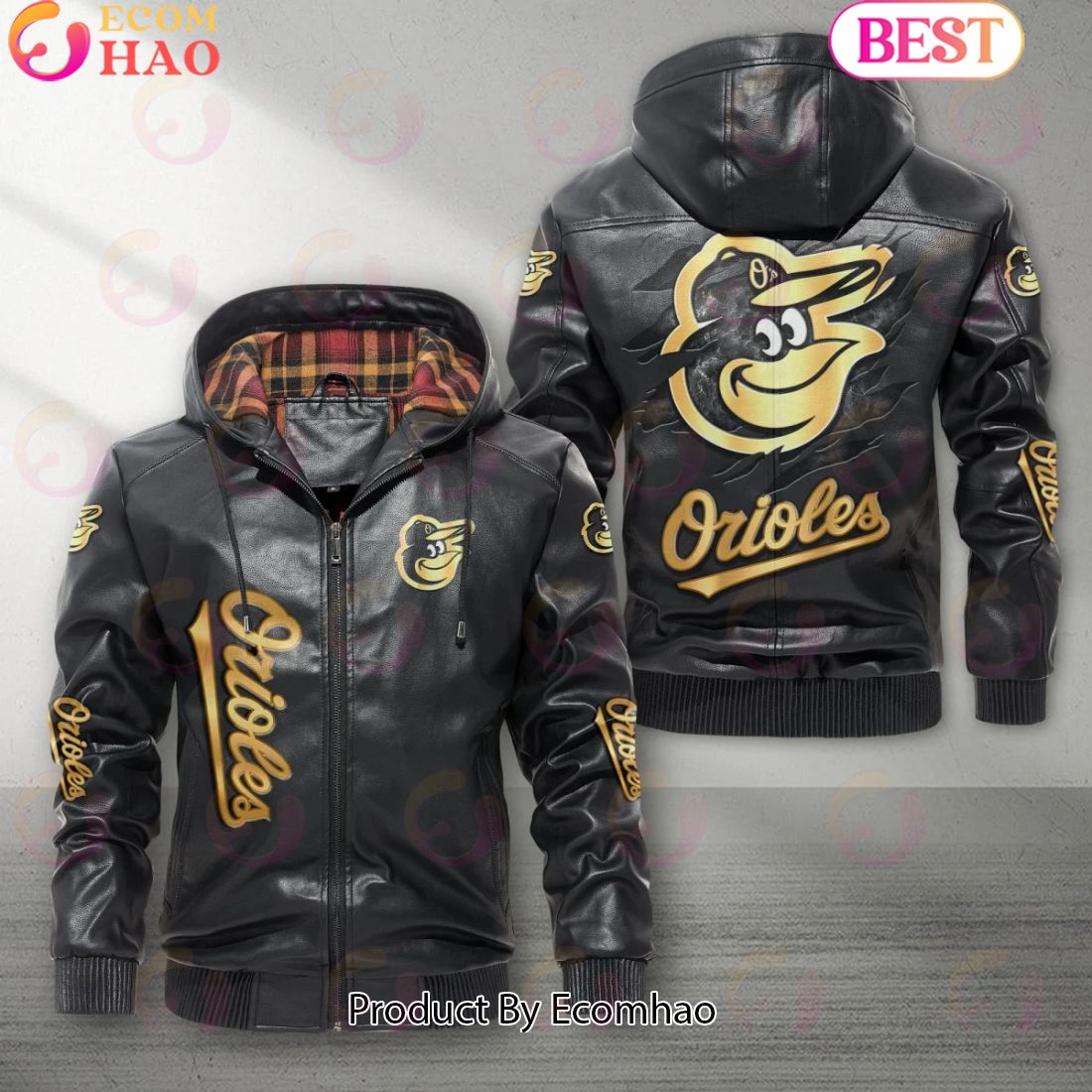 MLB Baltimore Orioles NEW Leather Jacket 2023