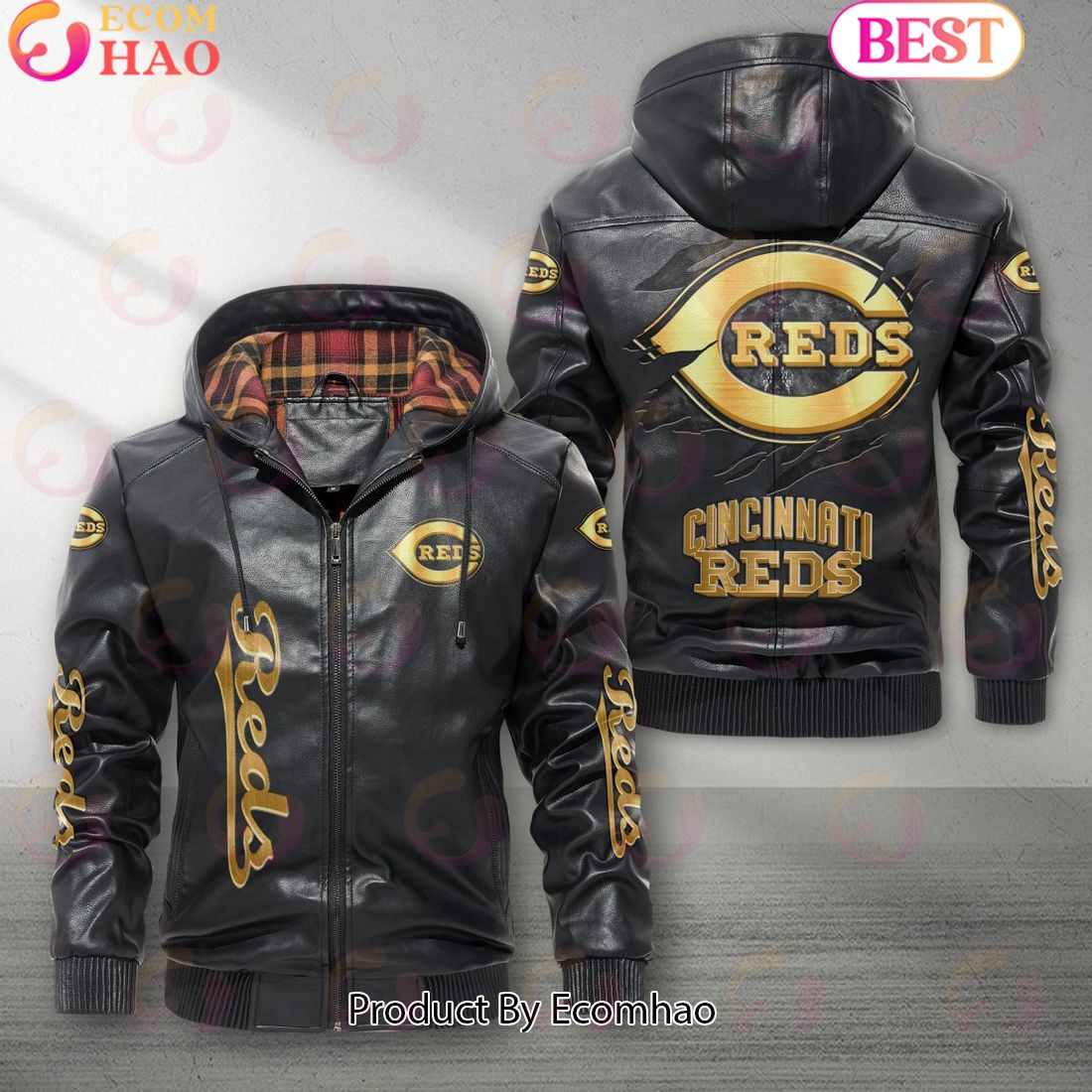 MLB Cincinnati Reds NEW Leather Jacket 2023