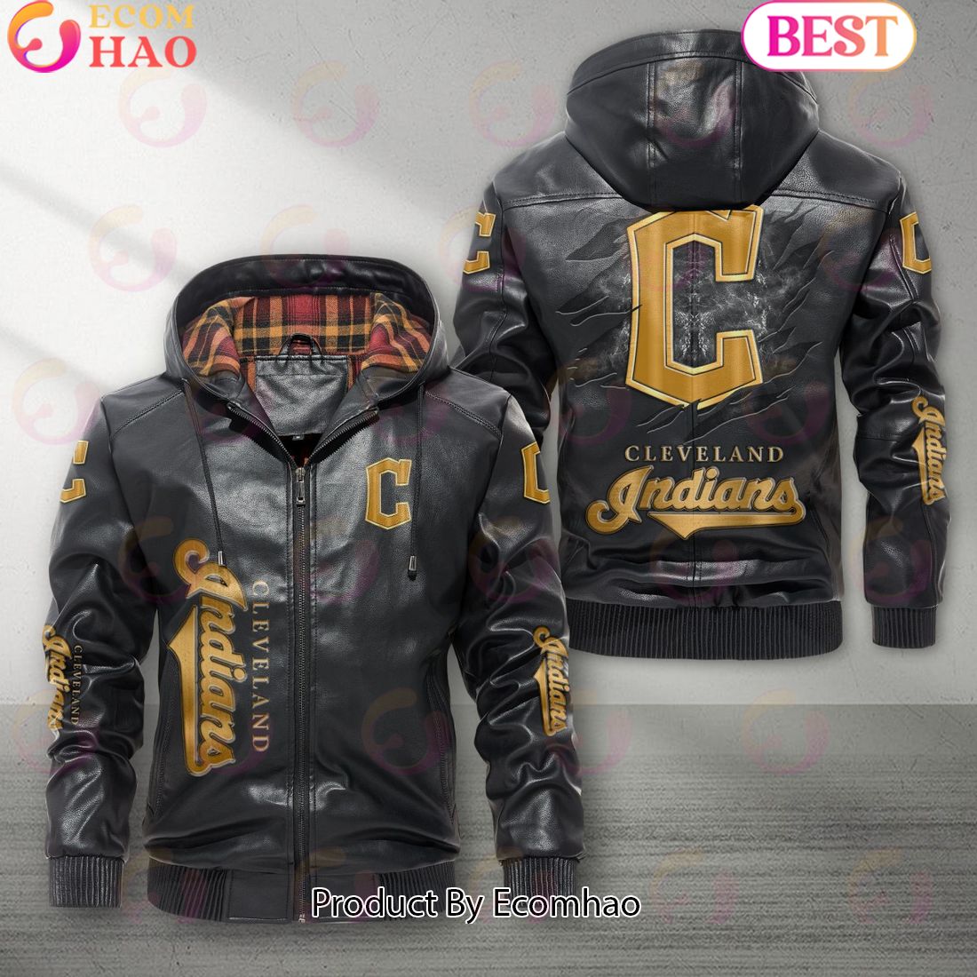 MLB Cleveland Indians NEW Leather Jacket 2023