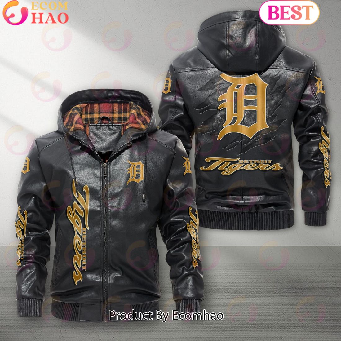 MLB Detroit Tigers NEW Leather Jacket 2023