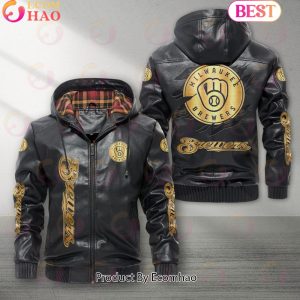 MLB Milwaukee Brewers NEW Leather Jacket 2023