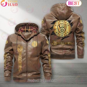 MLB Milwaukee Brewers NEW Leather Jacket 2023