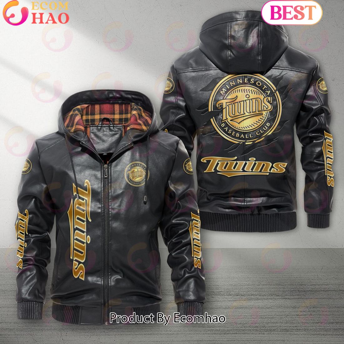 MLB Minnesota Twins NEW Leather Jacket 2023