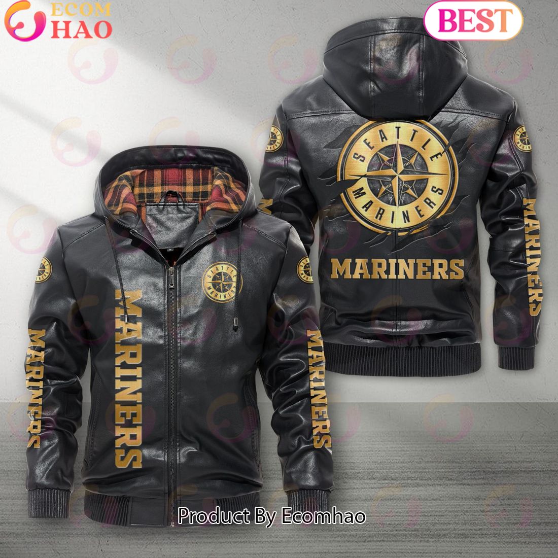 MLB Seattle Mariners NEW Leather Jacket 2023