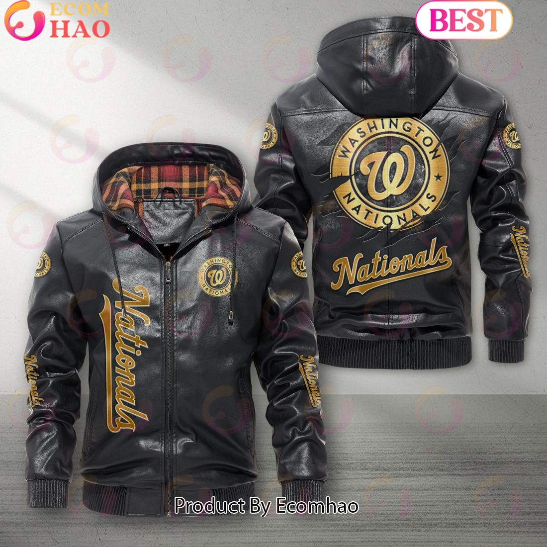 MLB Washington Nationals NEW Leather Jacket 2023