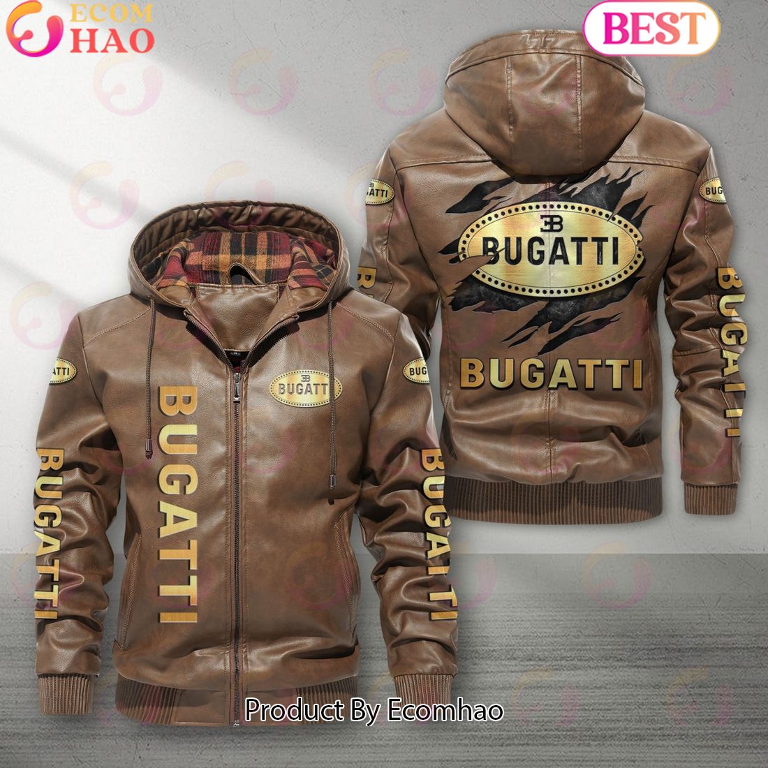 Bugati Car New Leather Jacket 2023