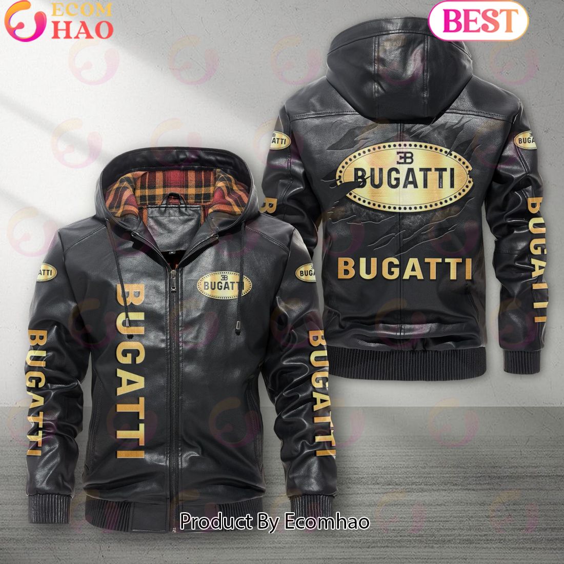 Bugati Car New Leather Jacket 2023