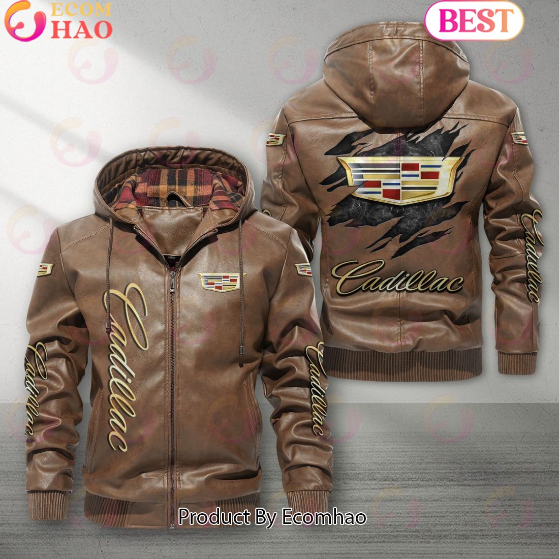 Cadillac Car New Leather Jacket 2023