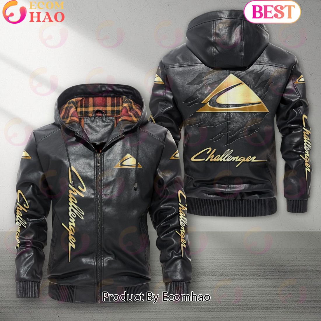 Challenger Car New Leather Jacket 2023