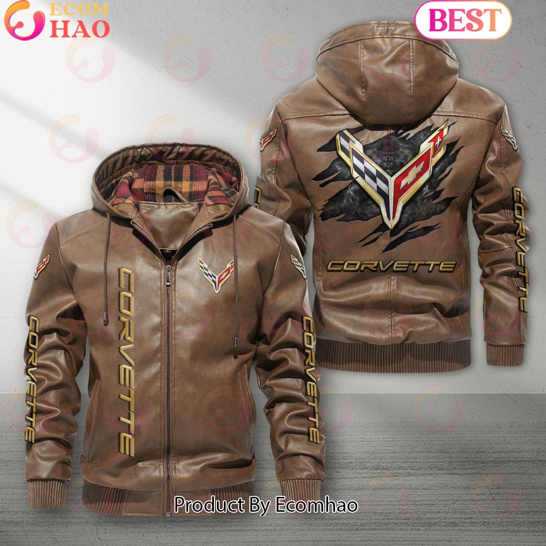 Chevrolet Corvette Car New Leather Jacket 2023