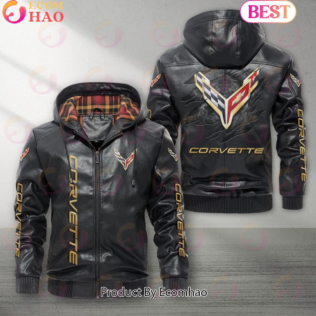 Chevrolet Corvette Car New Leather Jacket 2023